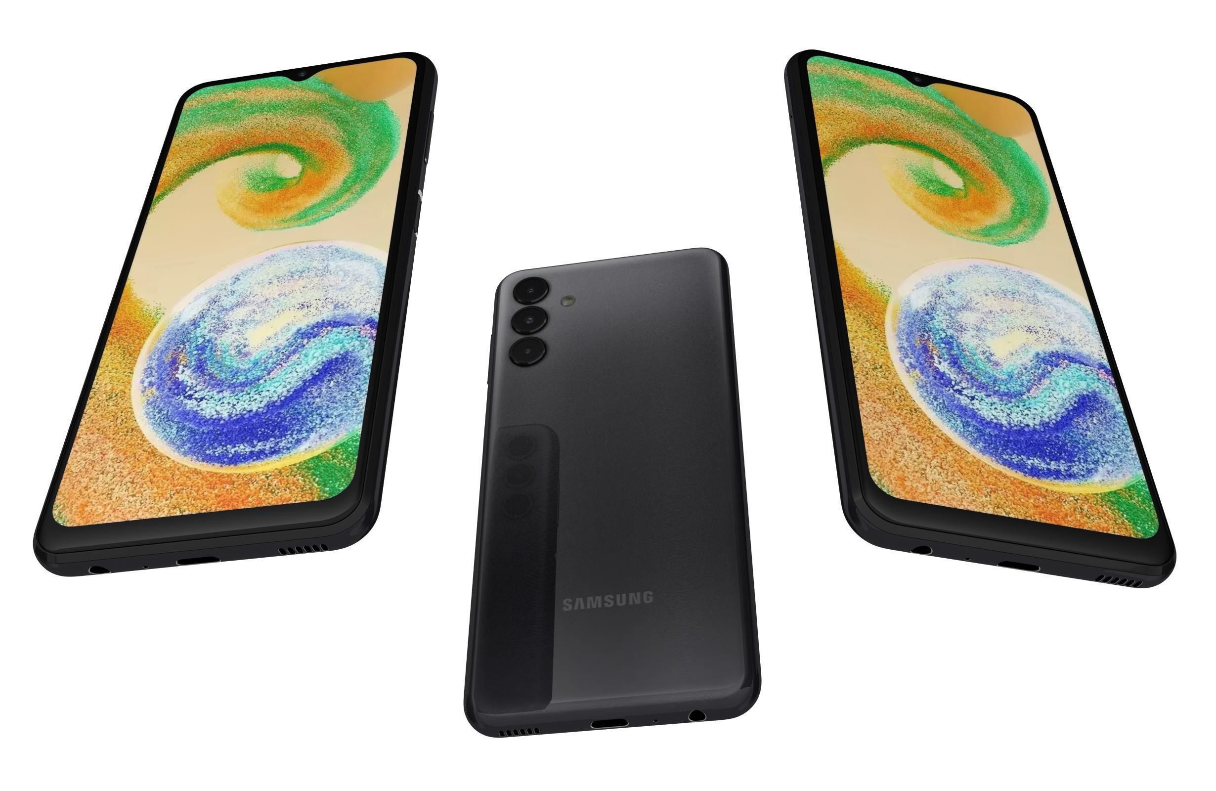 Samsung Galaxy A04s Black 3D model_2