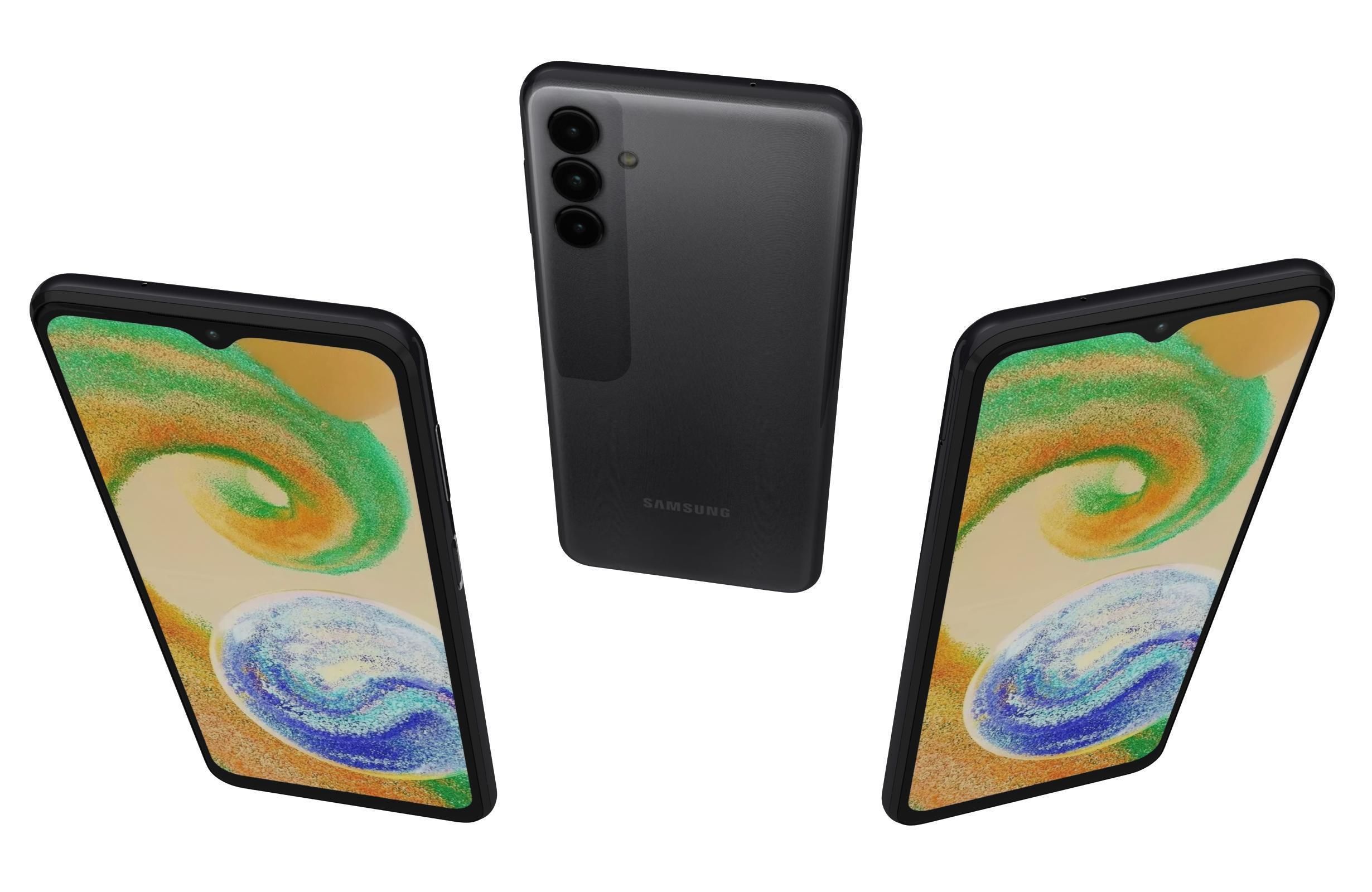 Samsung Galaxy A04s Black 3D model_1