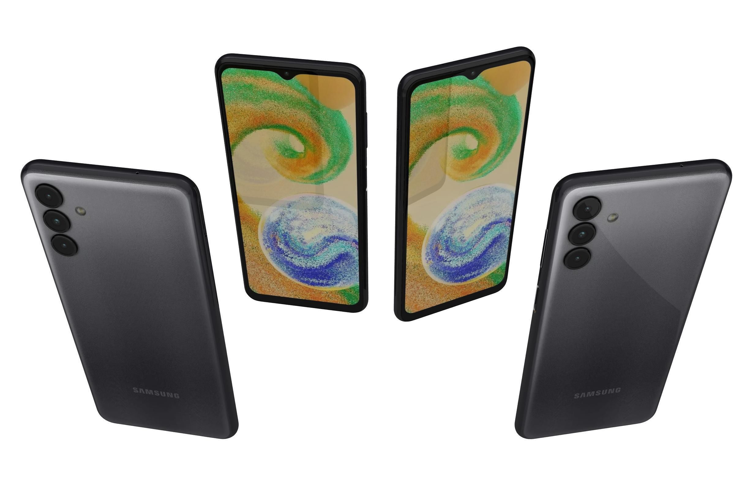Samsung Galaxy A04s Black 3D model_4