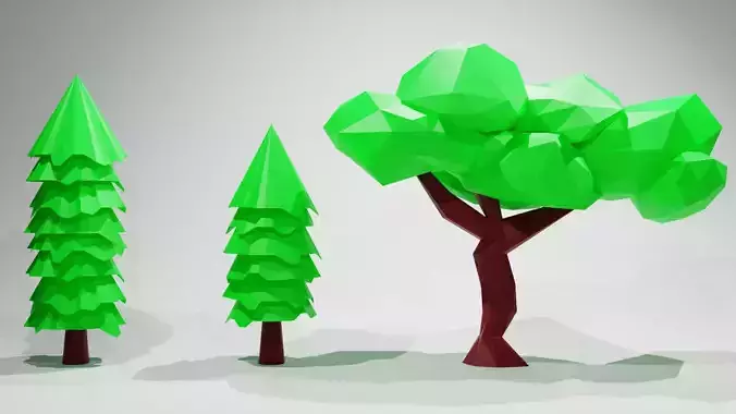 Lowpoly Tree pack 1