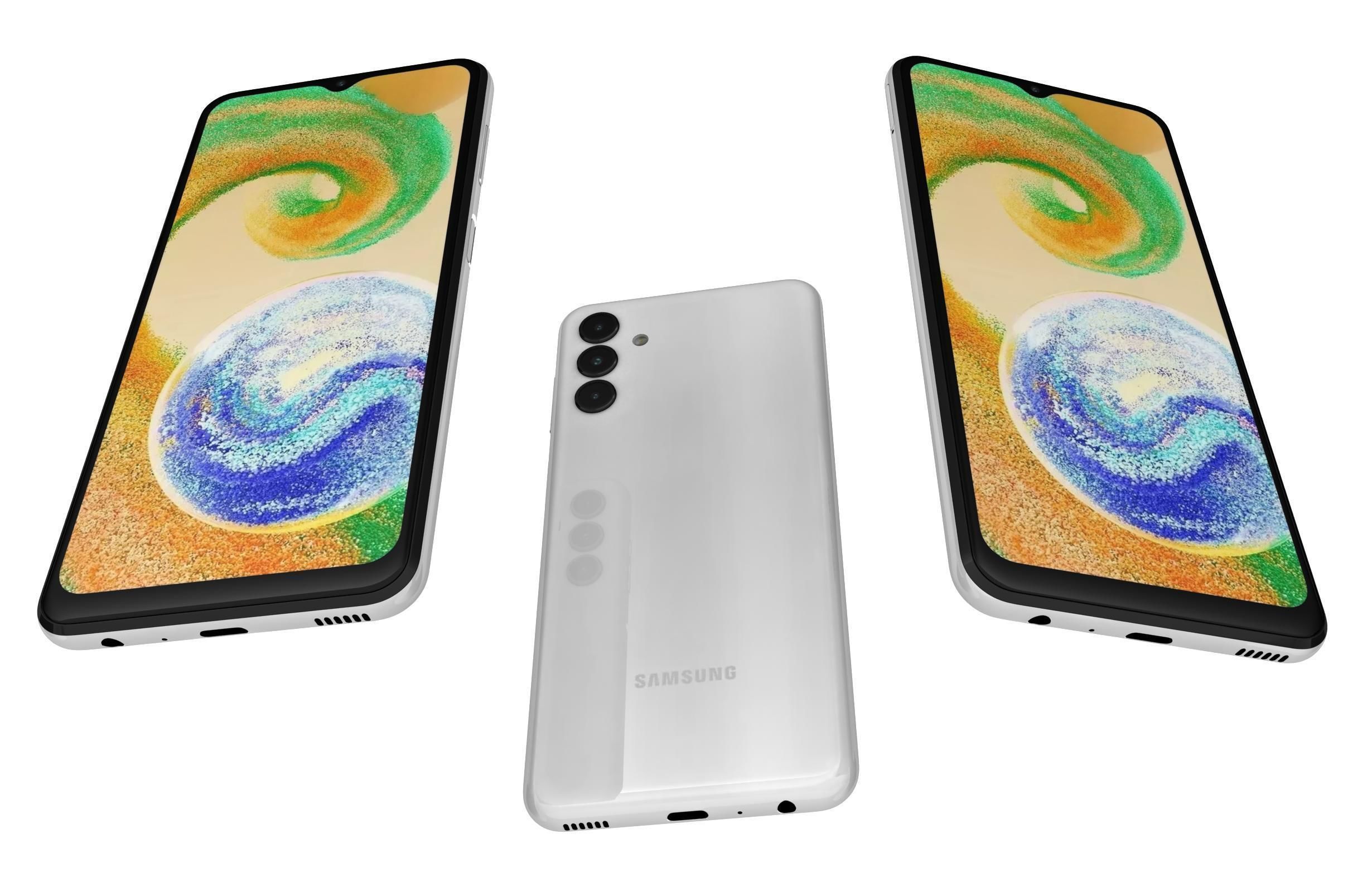 Samsung Galaxy A04s White 3D model_2