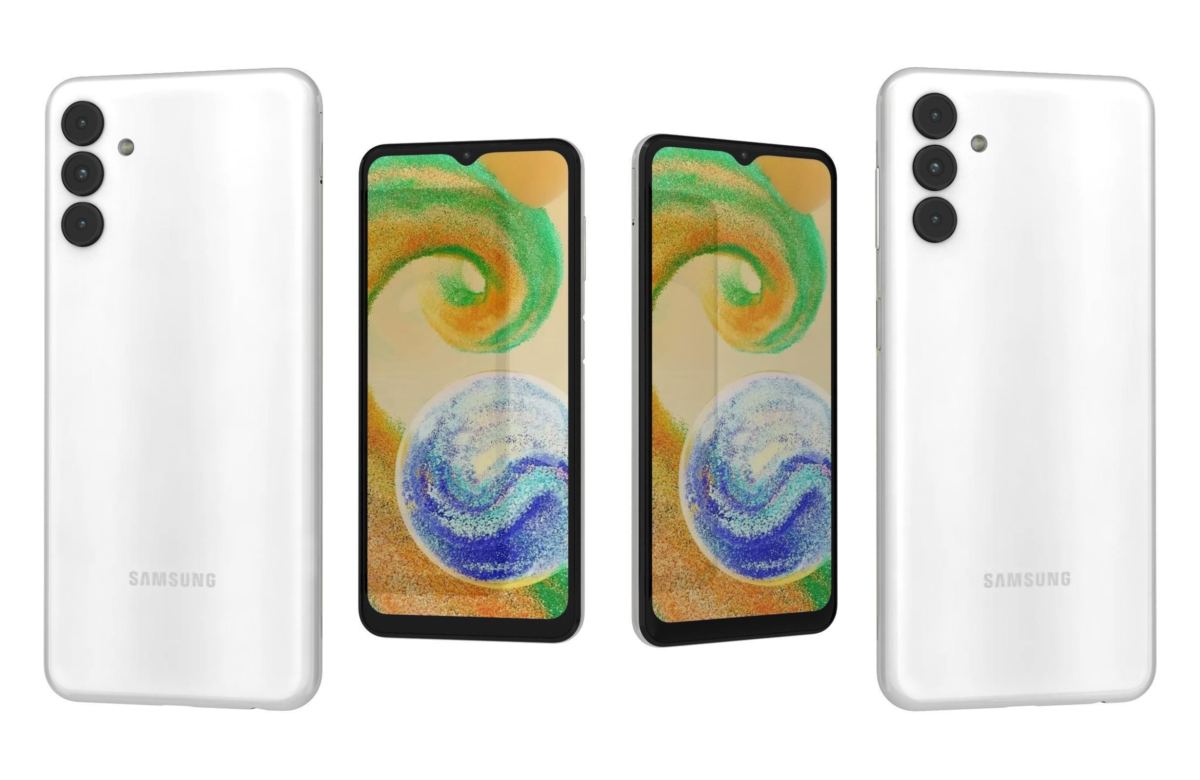 Samsung Galaxy A04s White 3D model_3