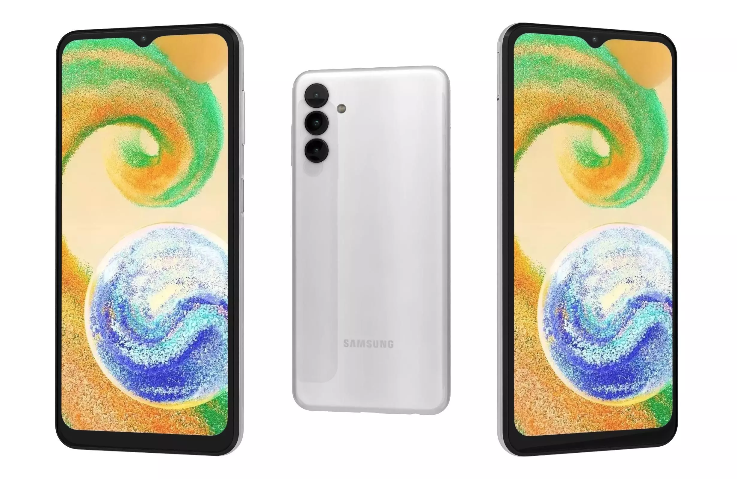 Samsung Galaxy A04s White 3D model_0