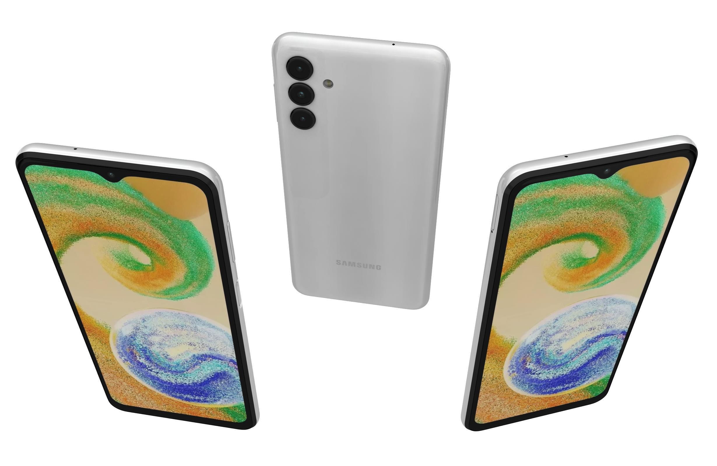 Samsung Galaxy A04s White 3D model_1