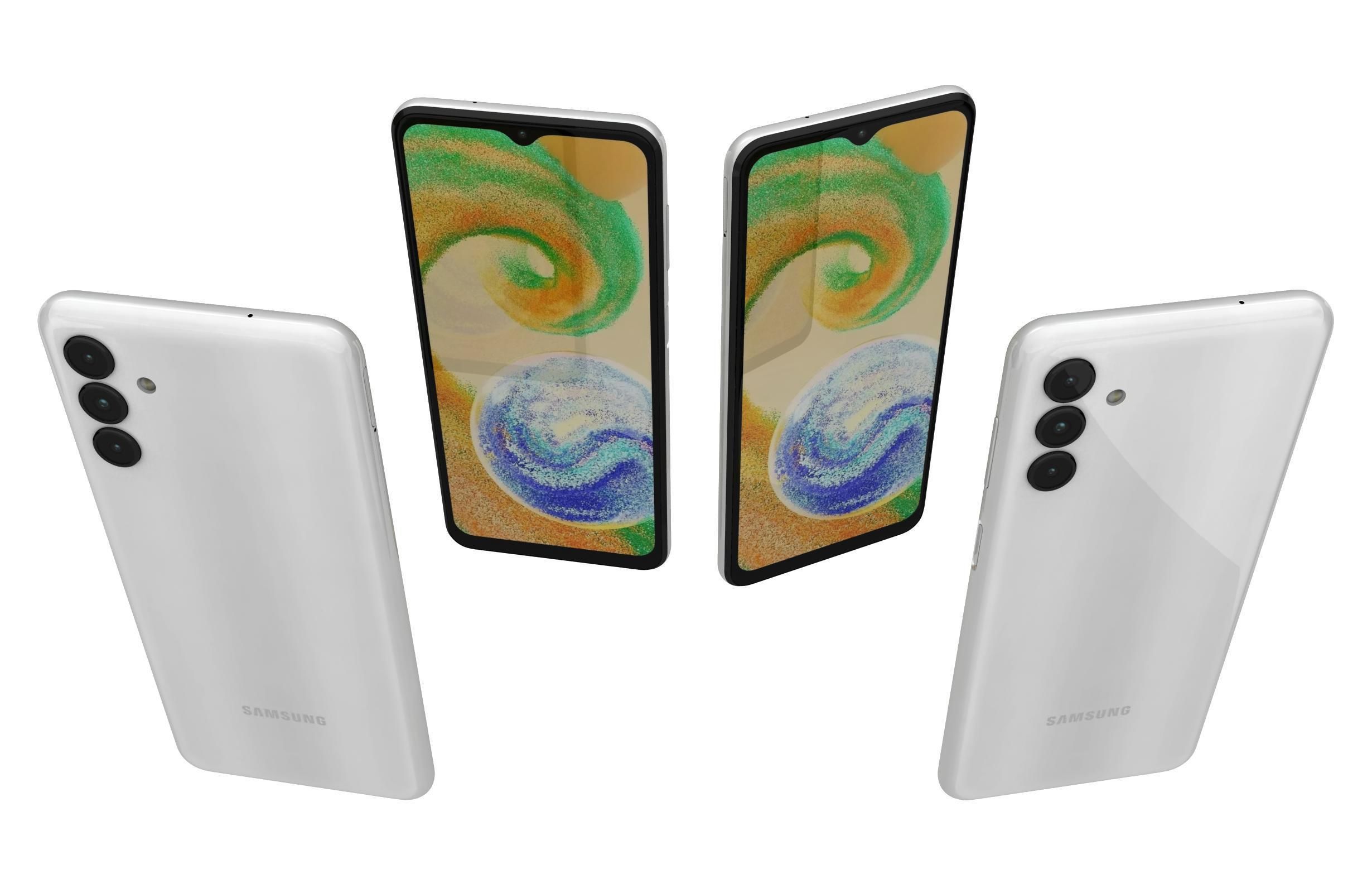 Samsung Galaxy A04s White 3D model_5
