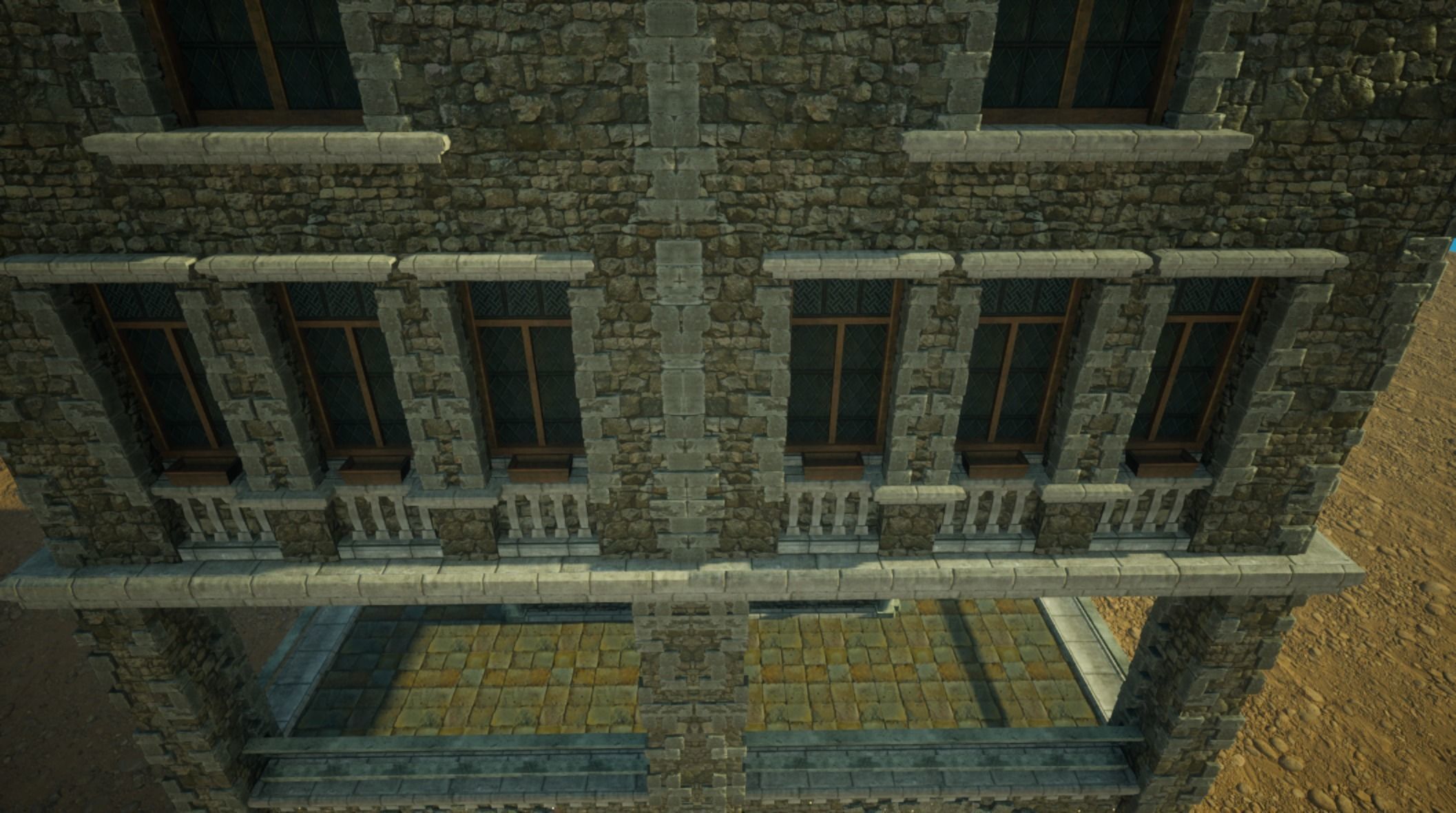Medieval old House6-interior and exterior design Low-poly 3D model_17