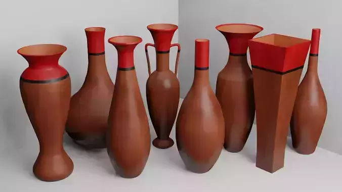 Clay vases