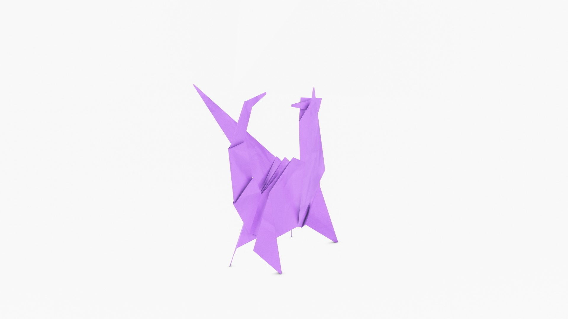 Origami Dragon Low-poly 3D model_5