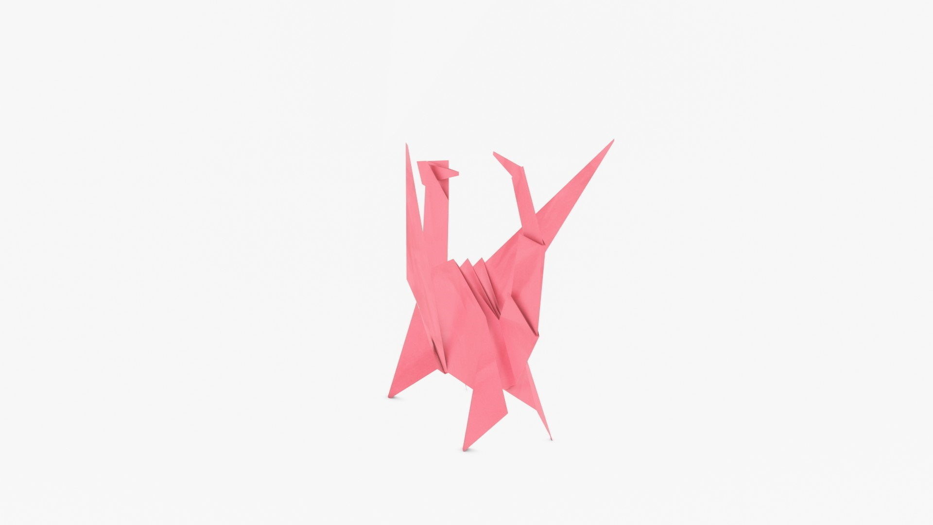 Origami Dragon Low-poly 3D model_4