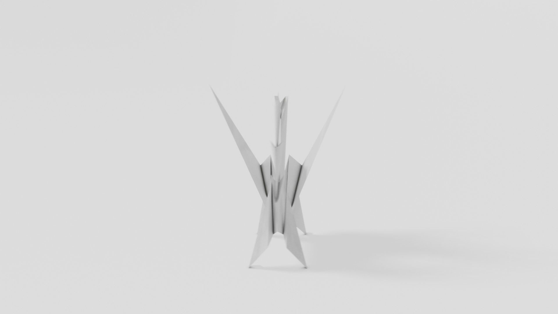 Origami Dragon Low-poly 3D model_31