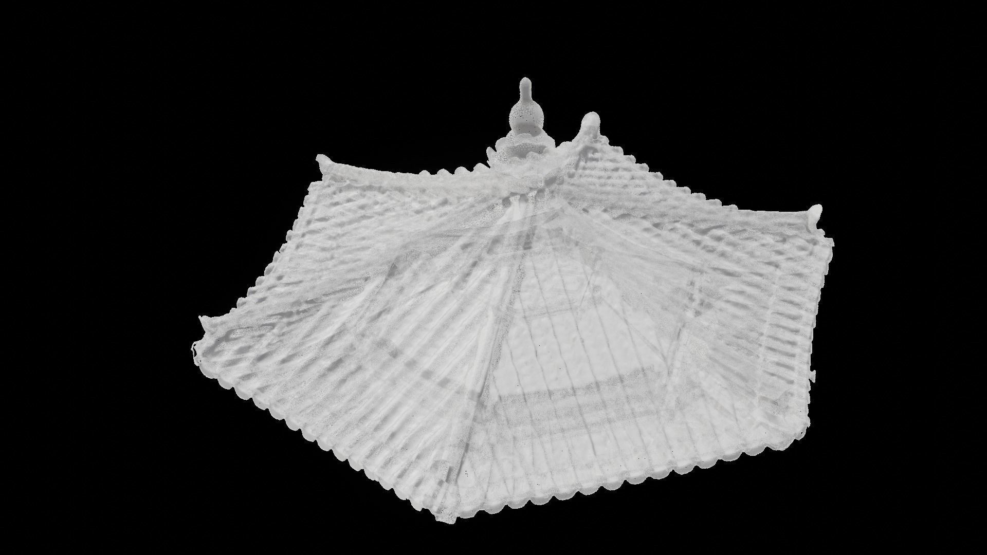 Roof of Ureukjeong Pavilion in Uirimji Reservoir 3D model_6