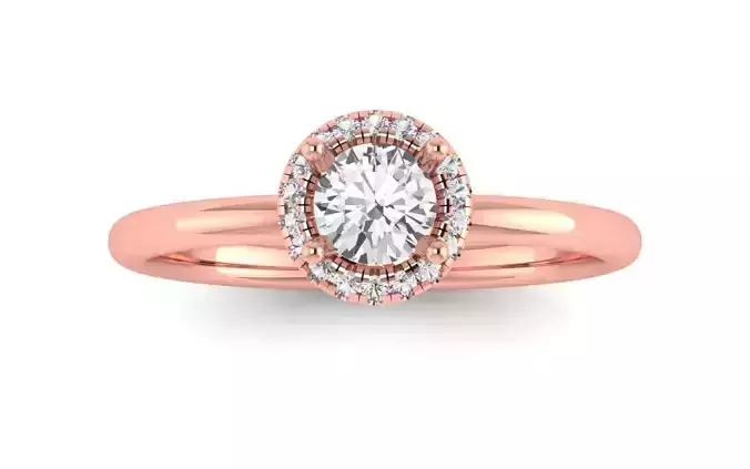 Solitaire Wedding Engagement Women Ring Light Weight Ring
