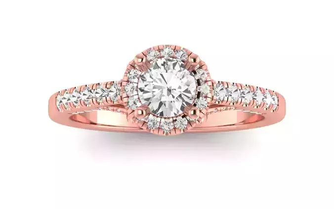 Solitaire Wedding Engagement Women Ring Tiny Diamond Ring