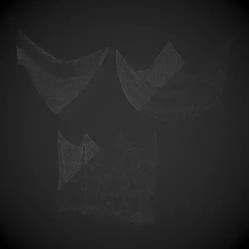 Fishing Net - Intact and Damaged Low-poly 3D model