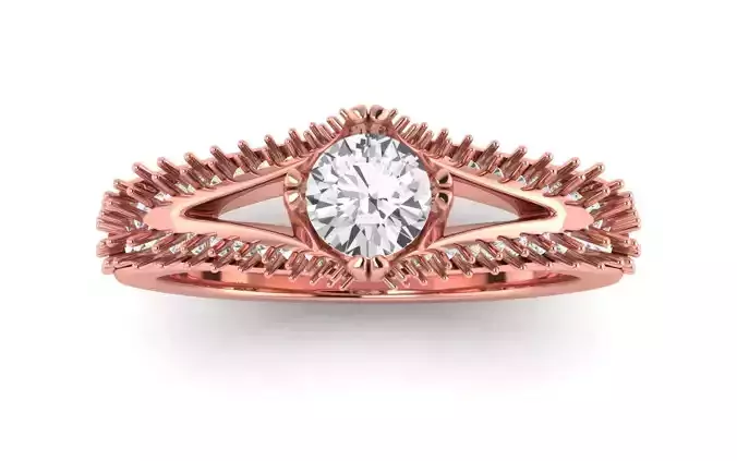 Solitaire Wedding Engagement Women Ring for Woman