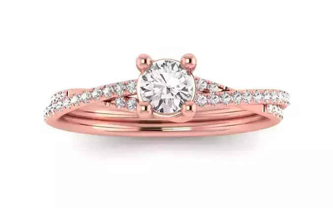 Fashion Ring Solitaire Wedding Engagement Women Ring