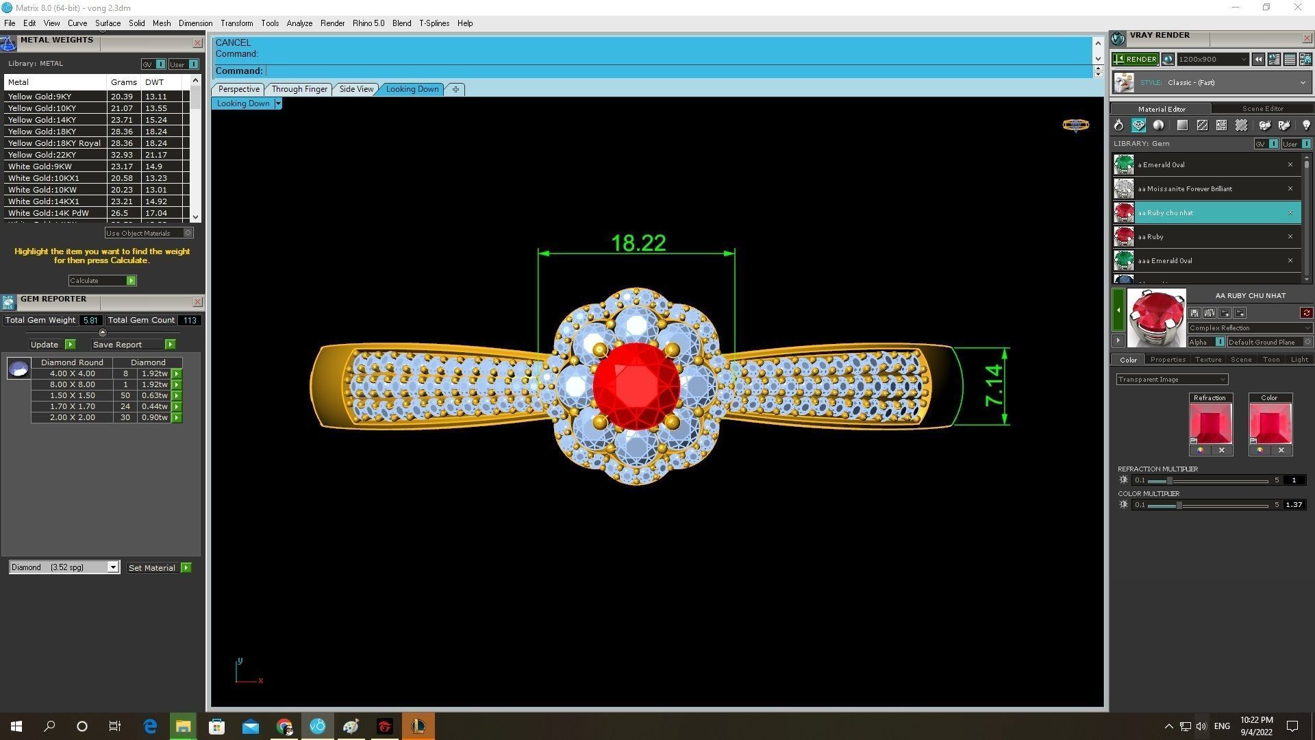 hongkong diamond bangle 3785 3D print model_4