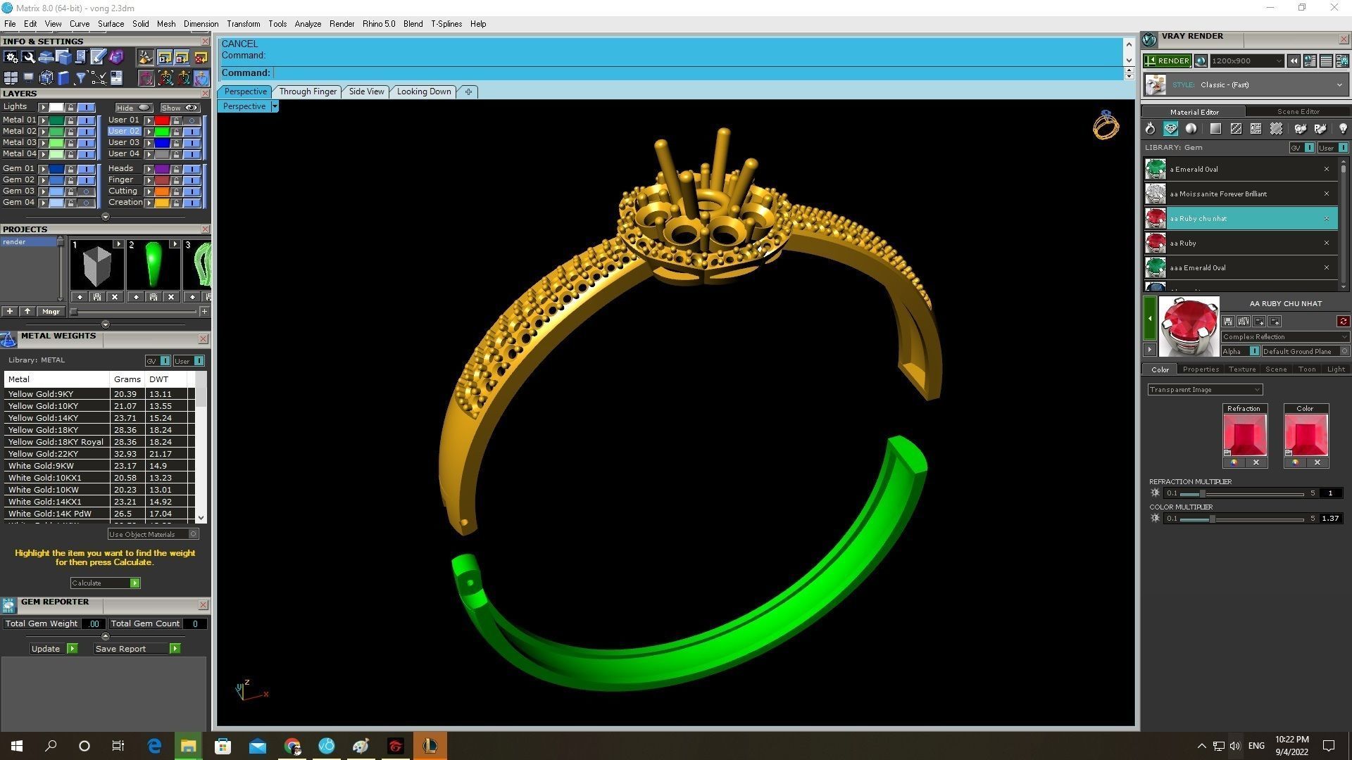 hongkong diamond bangle 3785 3D print model_5