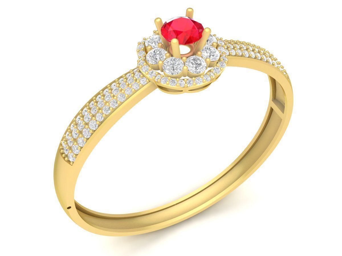 hongkong diamond bangle 3785 3D print model_2