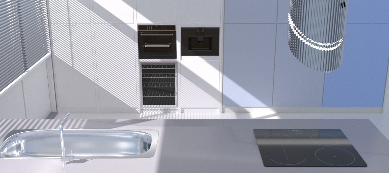 modern kitchen interior design 3D model_8