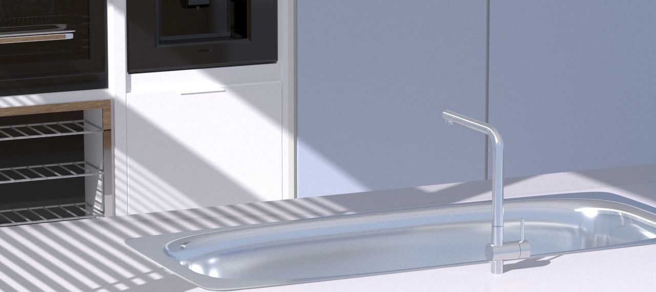 modern kitchen interior design 3D model_9