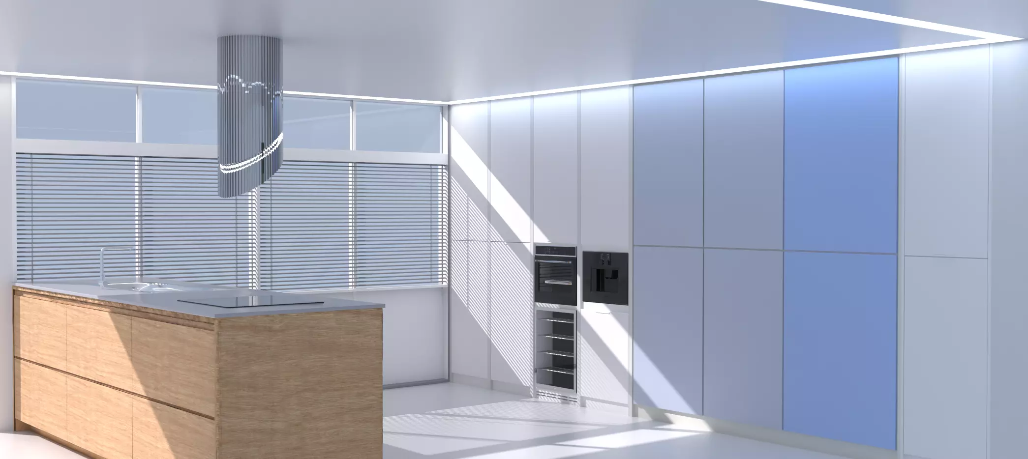 modern kitchen interior design 3D model_0