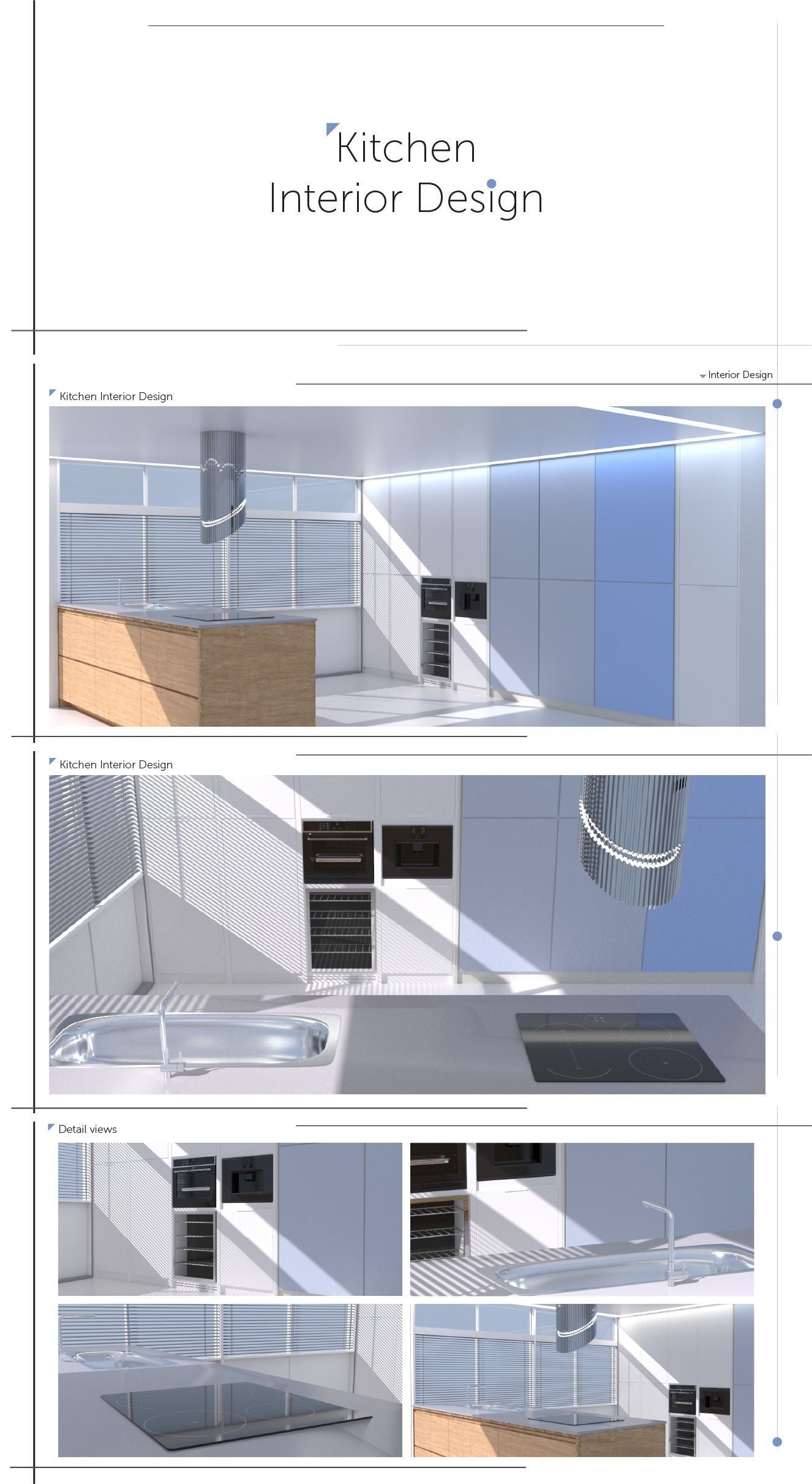modern kitchen interior design 3D model_1