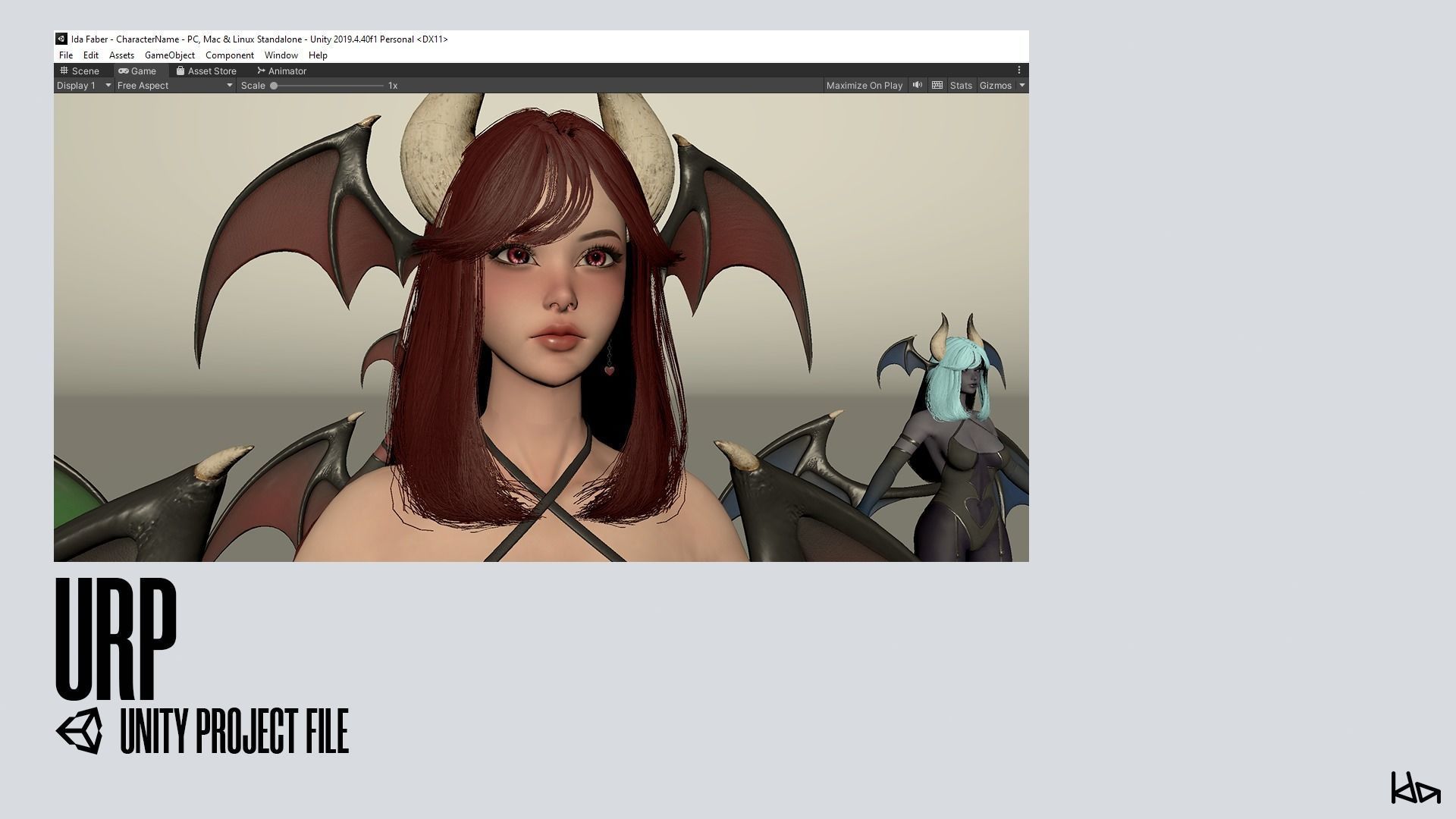 Succubus Lily - Game Ready Low-poly 3D model_30