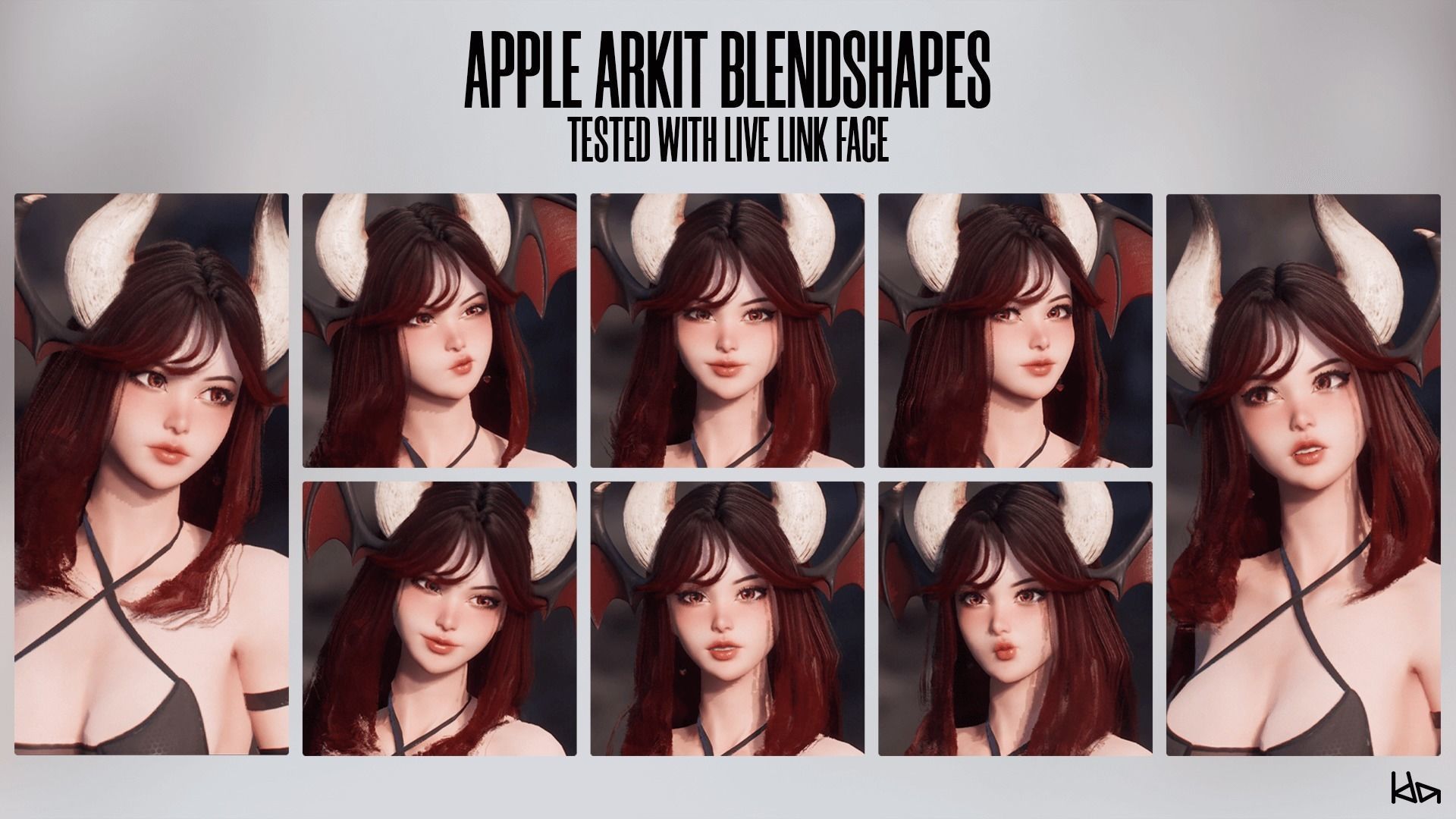 Succubus Lily - Game Ready Low-poly 3D model_10