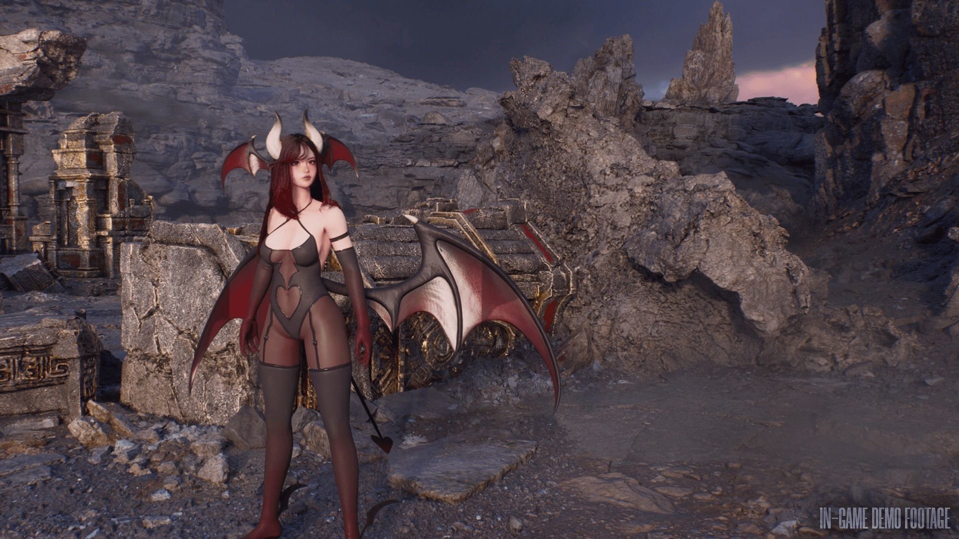 Succubus Lily - Game Ready Low-poly 3D model_22