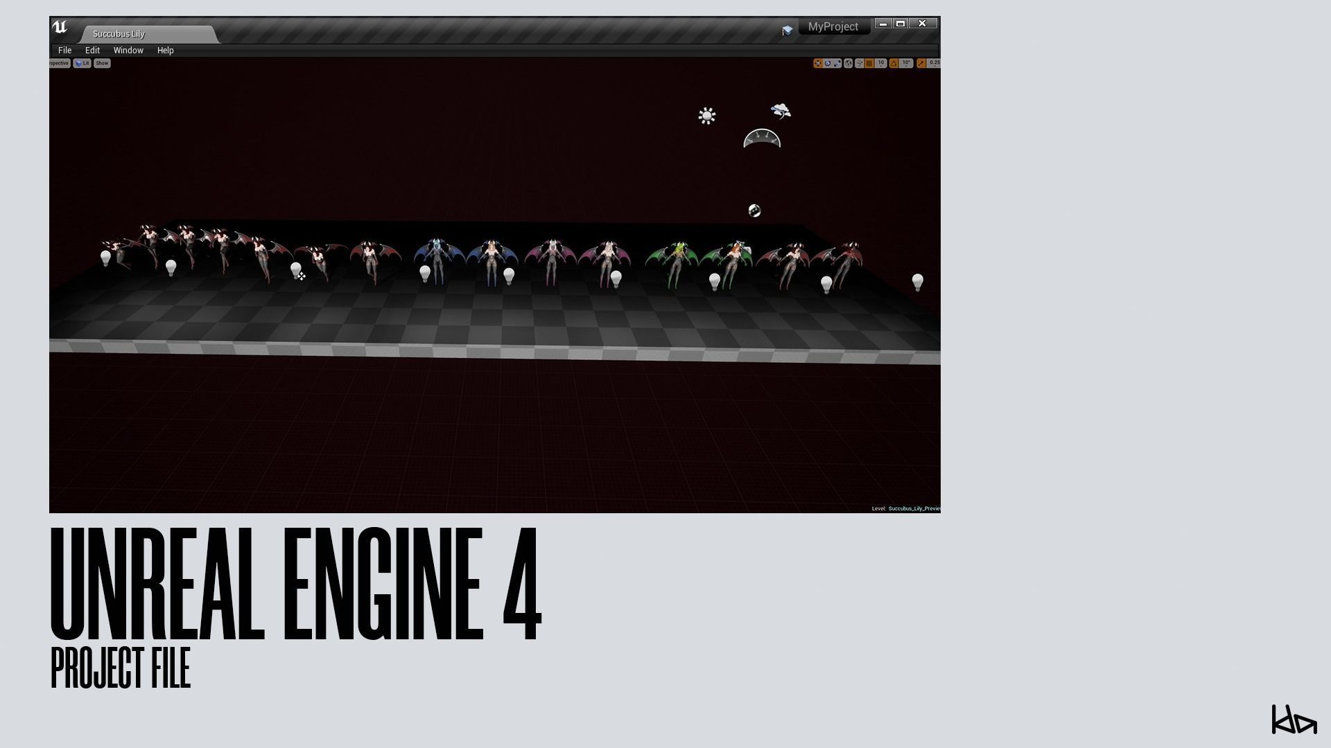 Succubus Lily - Game Ready Low-poly 3D model_26