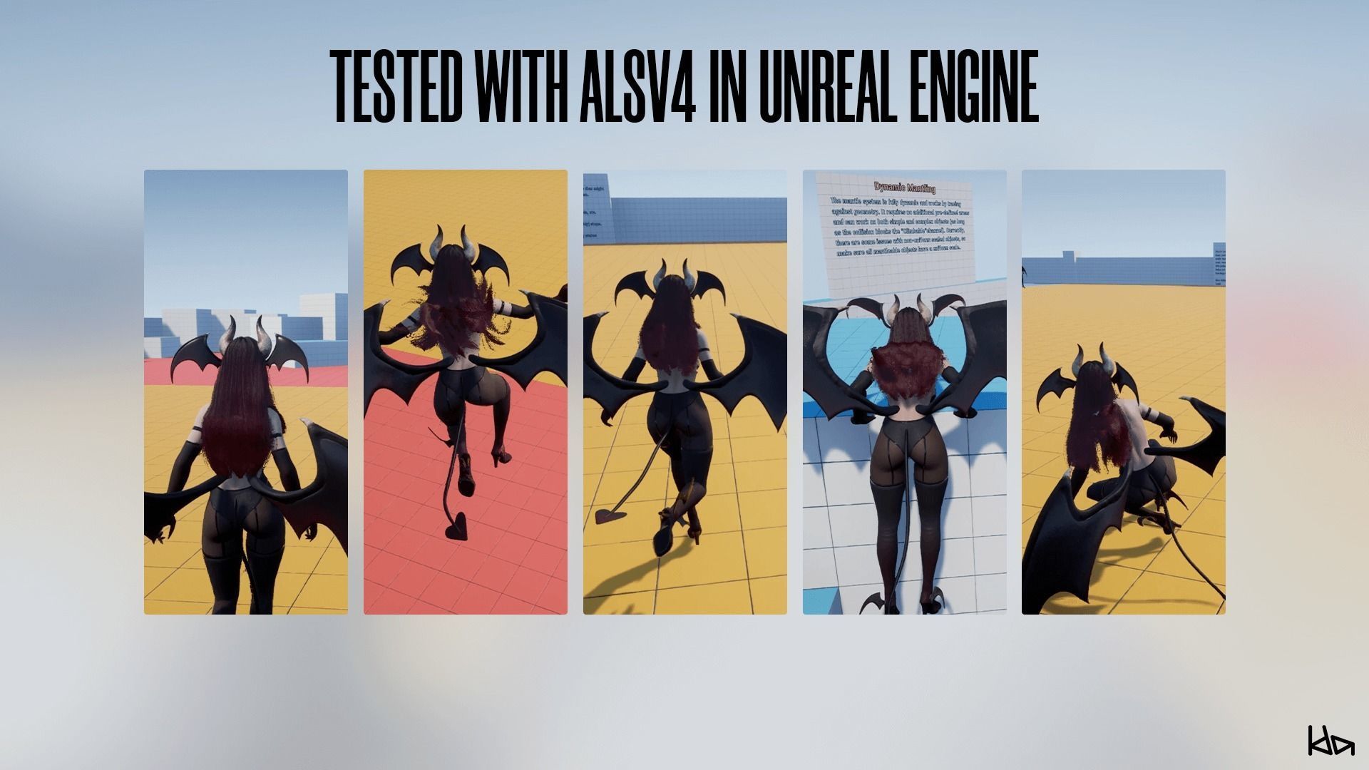 Succubus Lily - Game Ready Low-poly 3D model_12