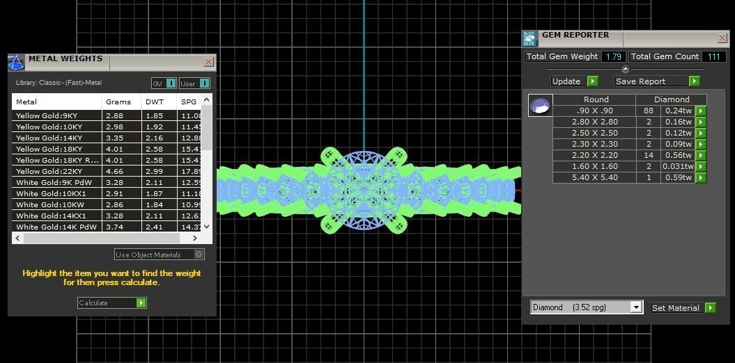 Solitaire Engagement Women Round Stone Ring Straight Ring 3D print model_3