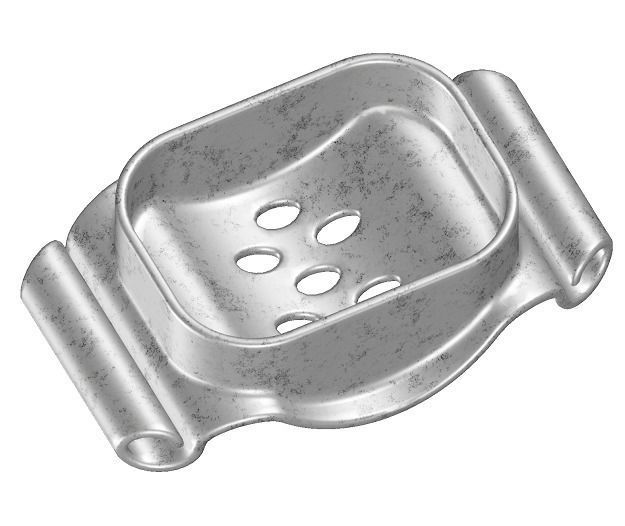 Ceramic Soap Dish Holder 3D model_1