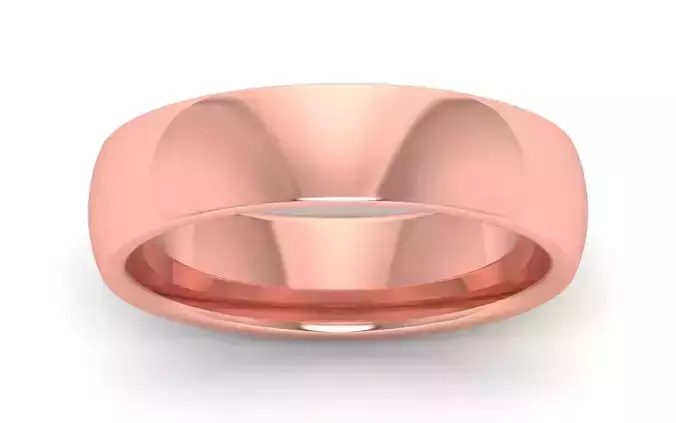 Plain Wedding Engagement Women Ring 3D print model