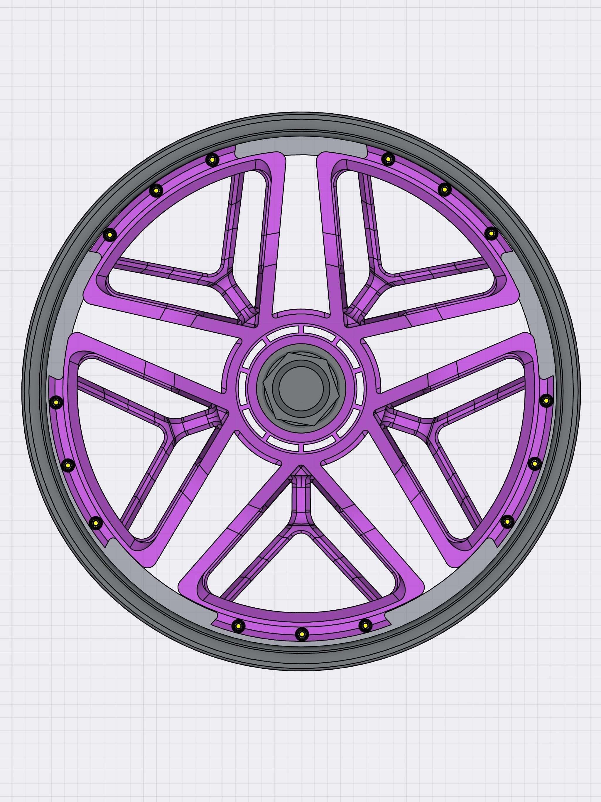 20inch INTERLINK Concave Wheels 3 offsets w Tires 3D print model_5