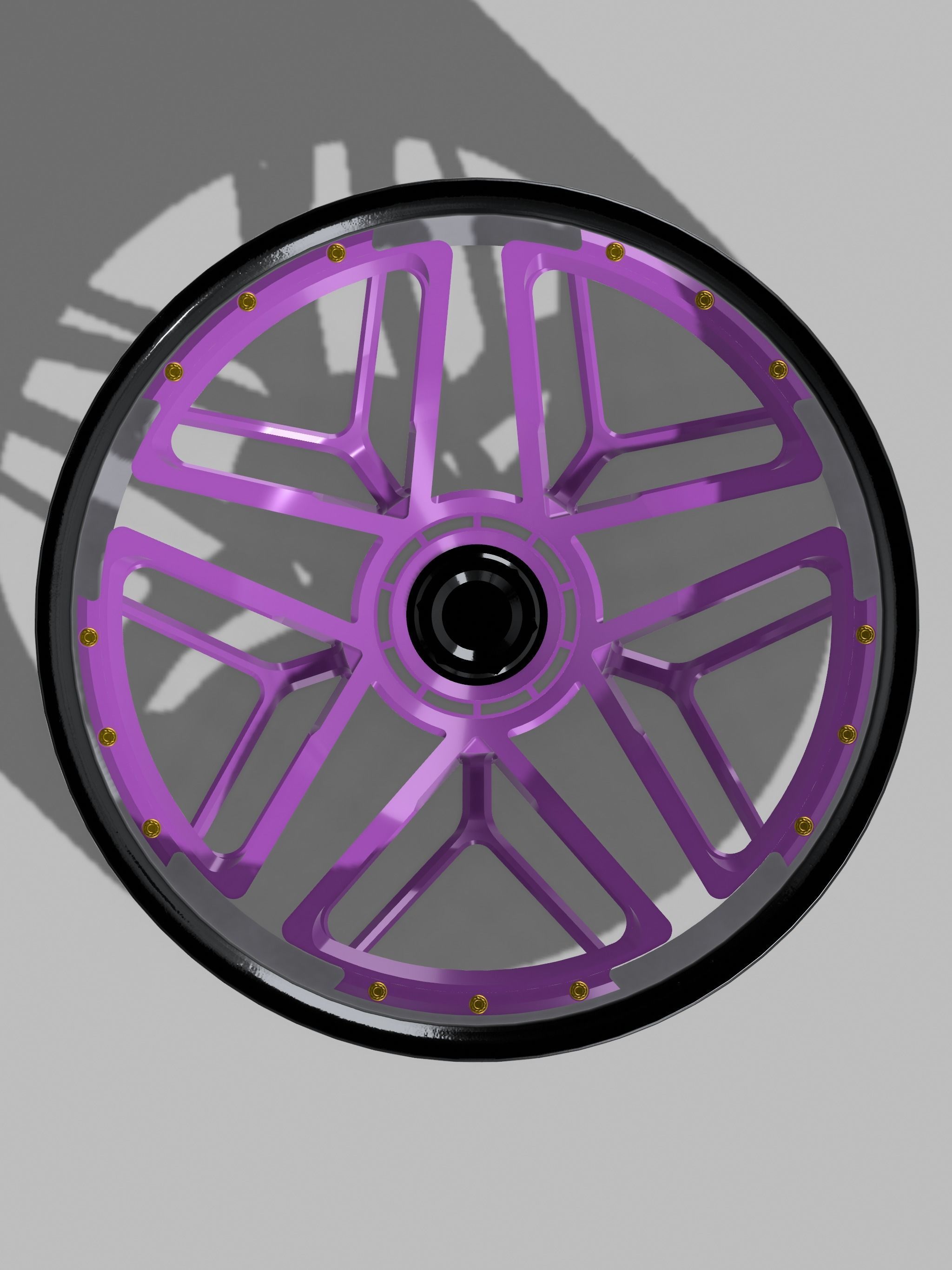 20inch INTERLINK Concave Wheels 3 offsets w Tires 3D print model_4