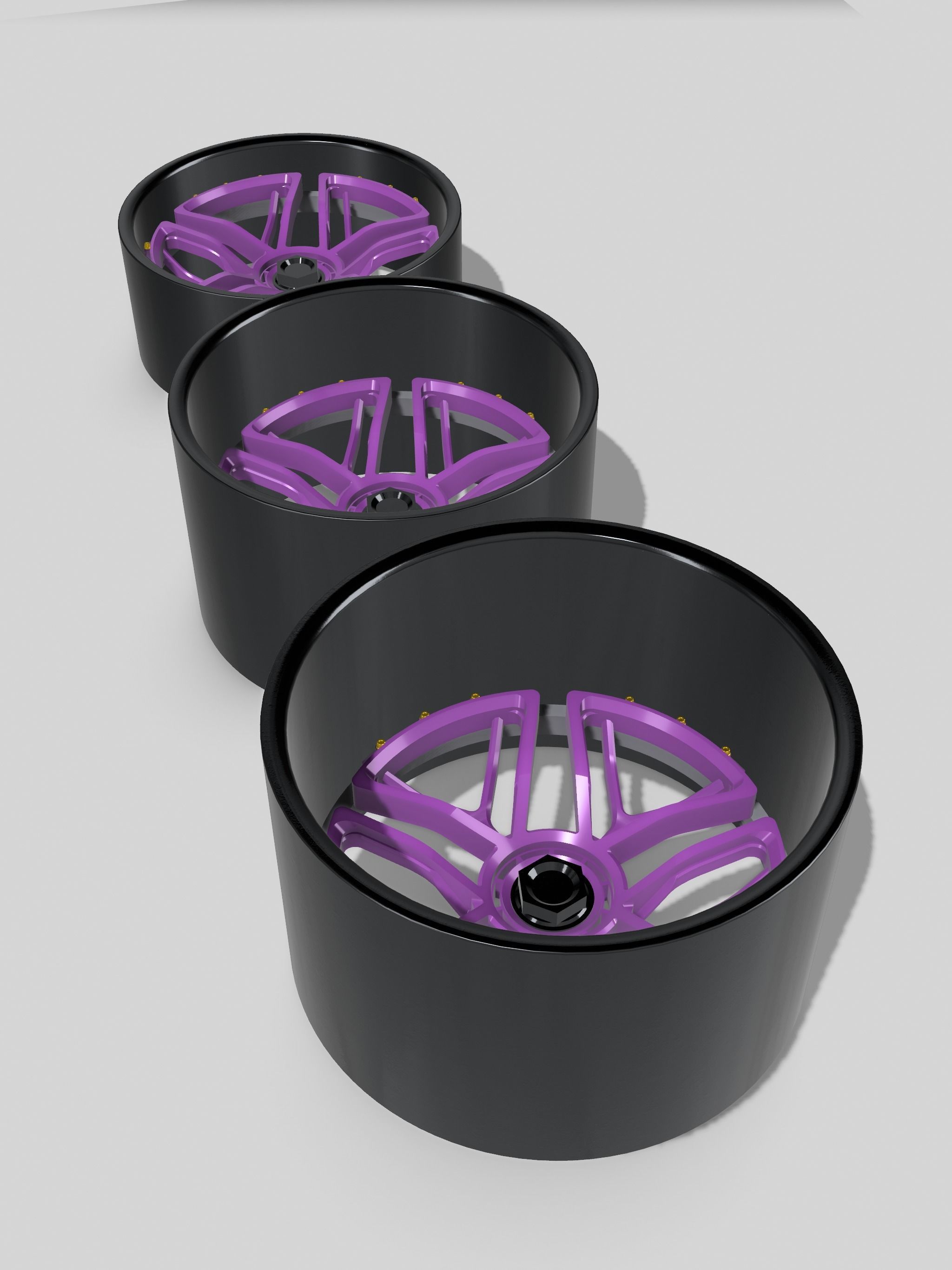 20inch INTERLINK Concave Wheels 3 offsets w Tires 3D print model_3