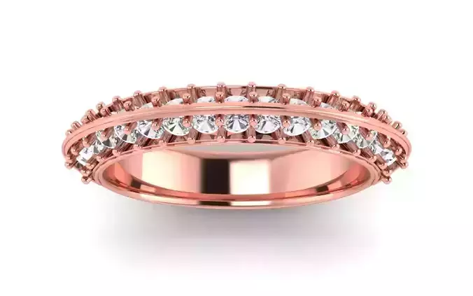 Solitaire Wedding Engagement Women Ring Minimalist Band