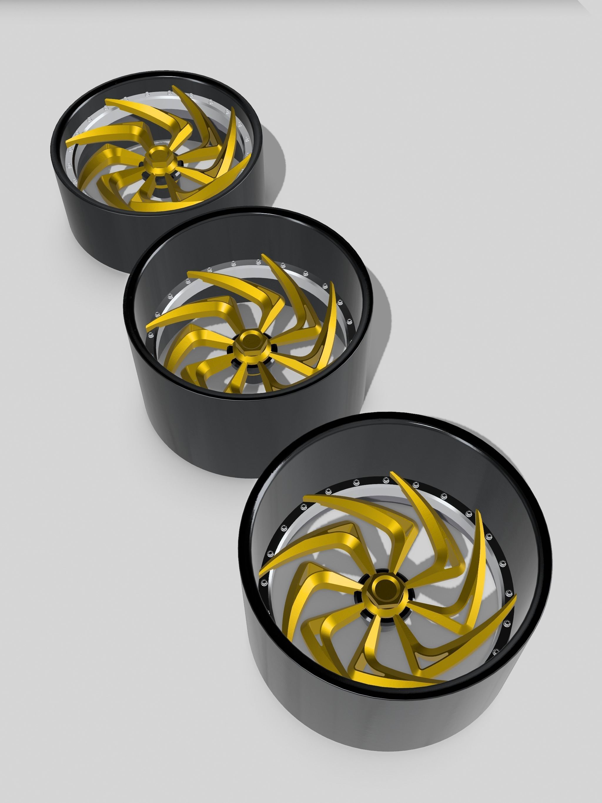 20inch LIGHTNING Concave Wheels 3 offsets w Tires 3D print model_1