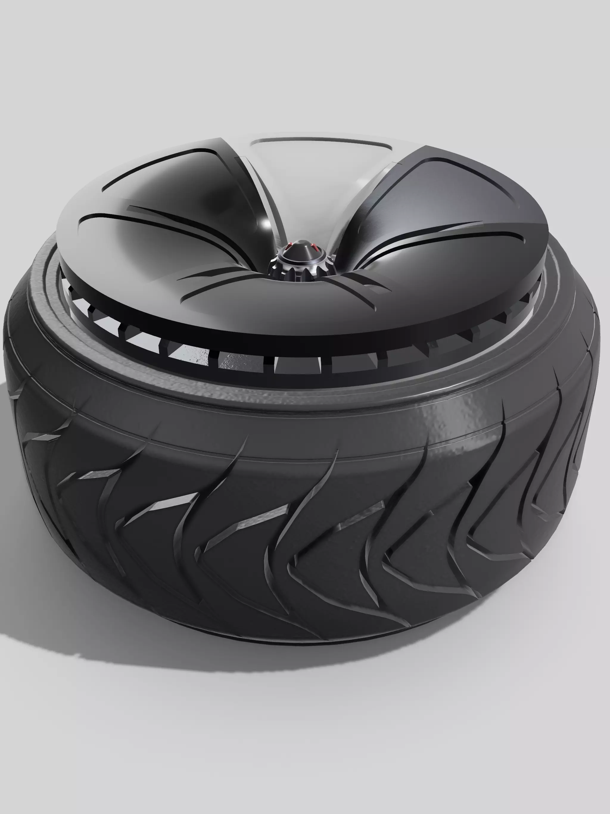 20inch HEX FANs Concave Wheel w Tires 3D print model_0
