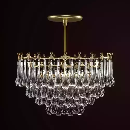 1940s Hollywood Teardrop Chandelier