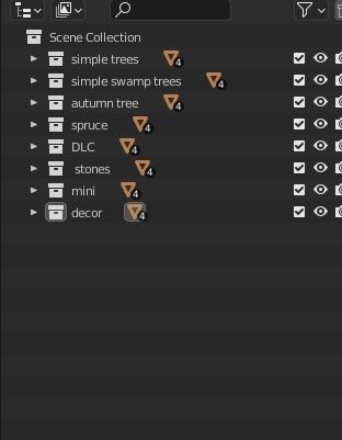 Natural pack Low-poly 3D model_29