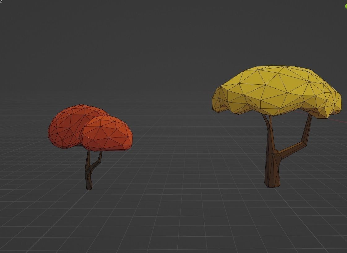 Natural pack Low-poly 3D model_7