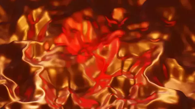 volcano 3d animated lava Low-poly 3D model