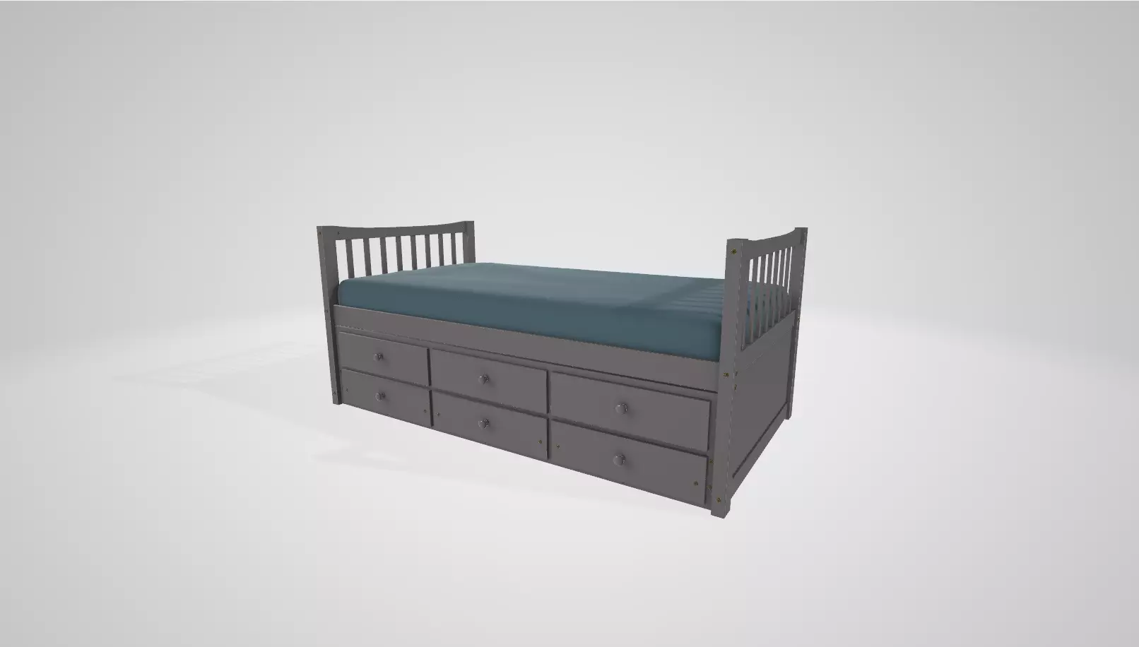 Single Bed 3D model_0