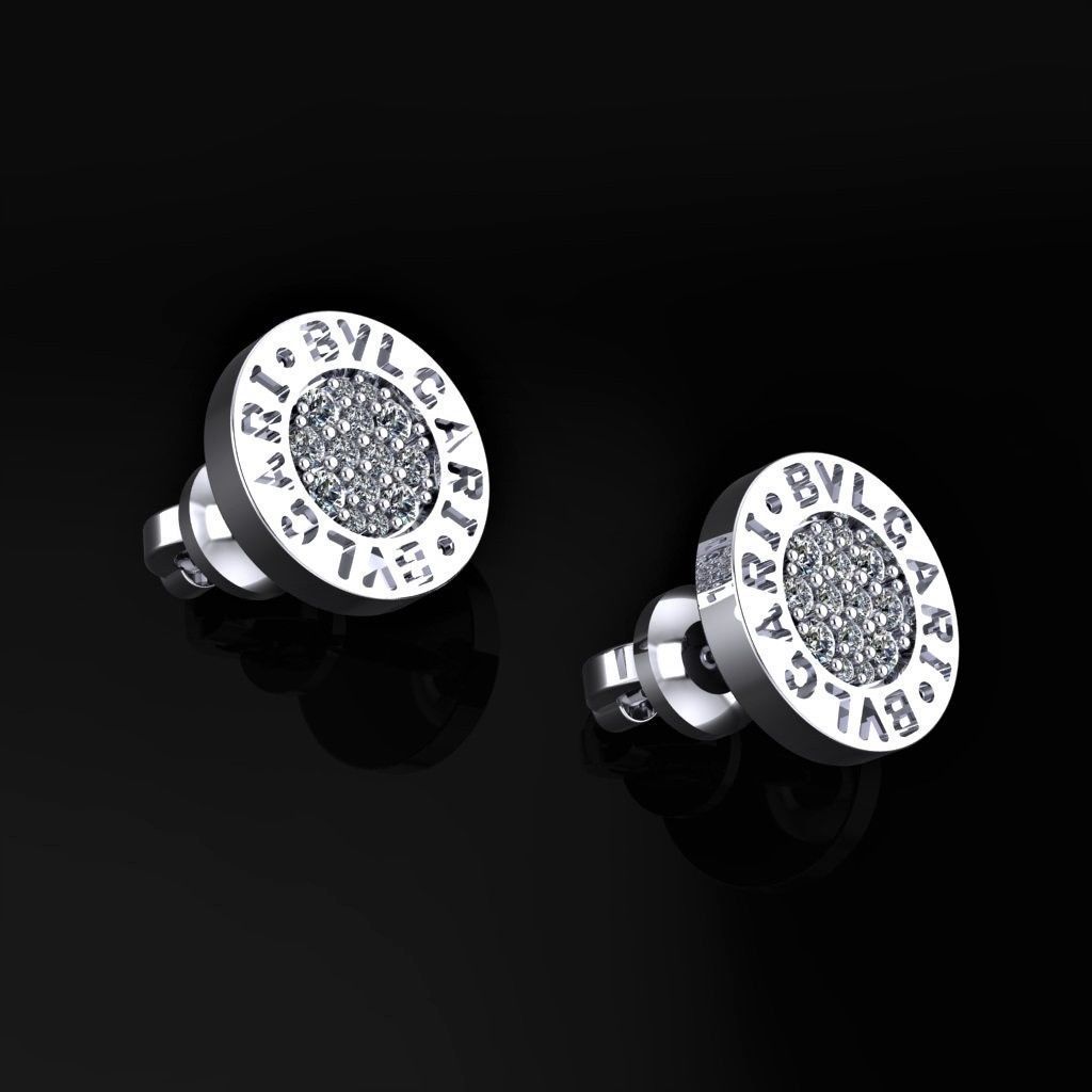 Bvlgari Earring 3D print model_1