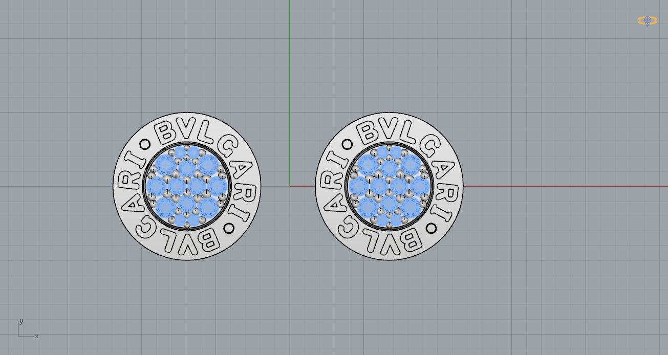 Bvlgari Earring 3D print model_6