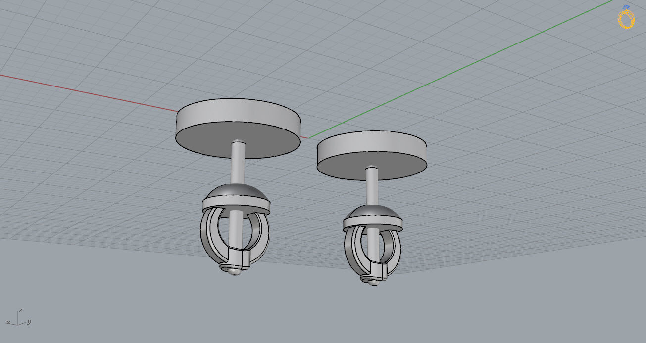 Bvlgari Earring 3D print model_10