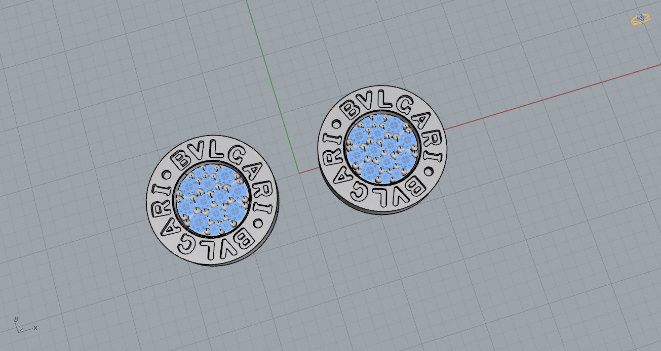 Bvlgari Earring 3D print model_8